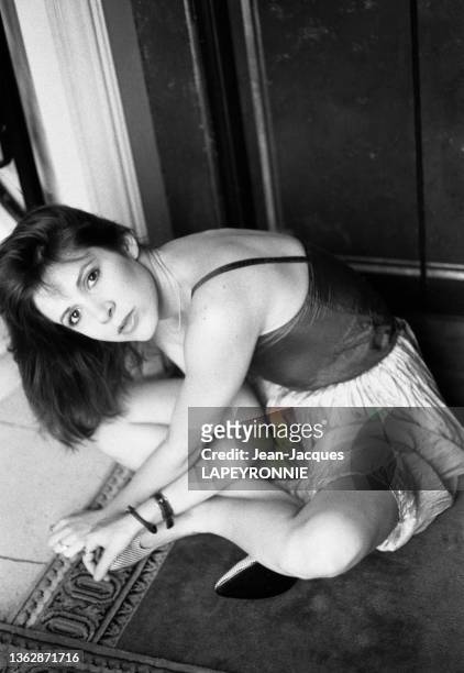 Actrice américaine Carrie Fisher à Nice le 20 septembre 1983