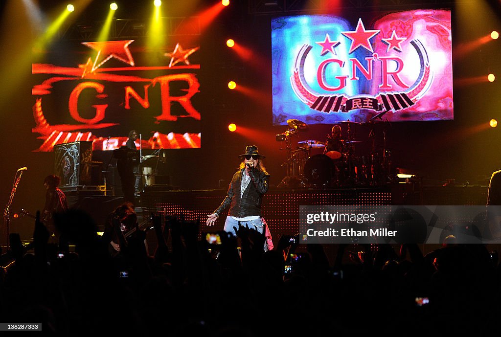 Guns N' Roses And Sebastian Bach Perform At The Joint At The Hard Rock Hotel & Casino