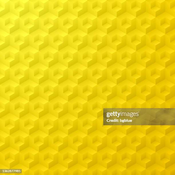 abstract yellow background - geometric texture - stacking boxes stock illustrations