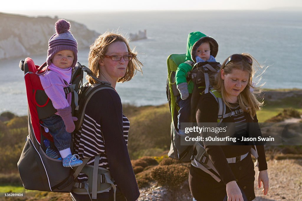 Family coastal walk