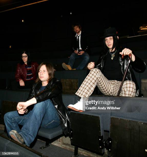 American indie band The Raconteurs photographed in Newcastle in 2006