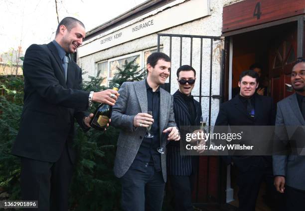 Mike Skinner from The Streets holds a ceremony to bury his record label, The Beats, in London in 2007