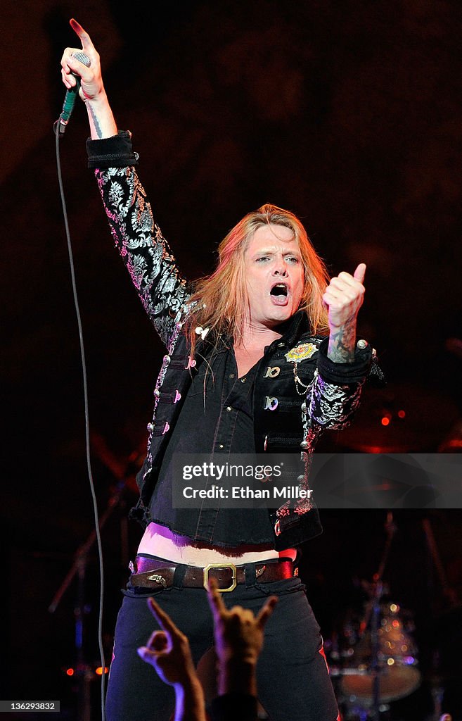 Sebastisn Bach Rocker Singer Sebastian Bach performs at The Joint inside the Hard Rock ...