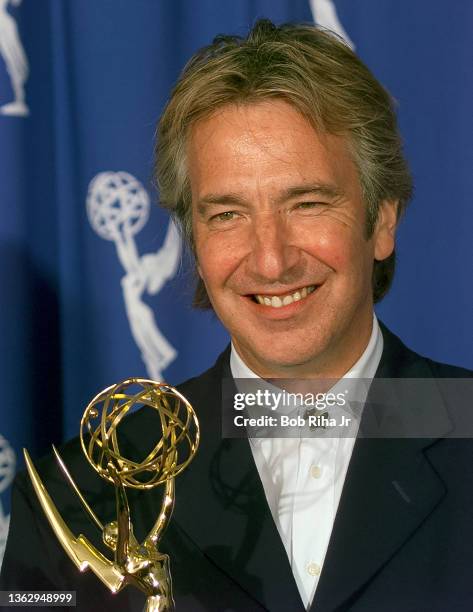 Emmy Winner Alan Rickman at the Emmy Awards Show, September 8,1996 in Pasadena, California.