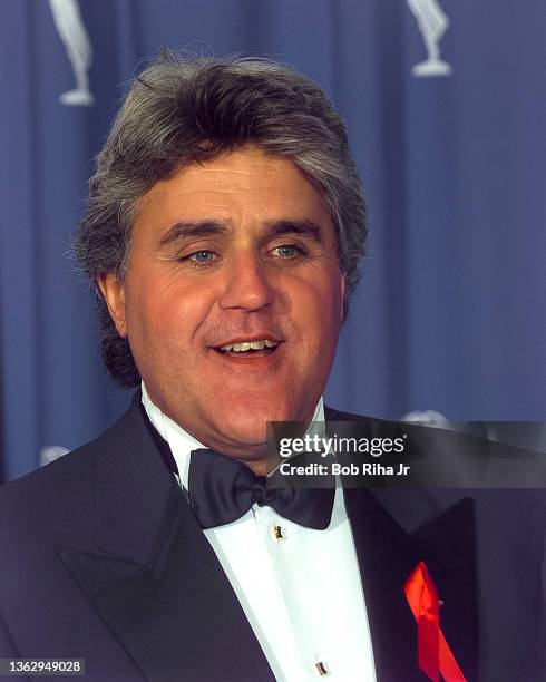 Jay Leno at the Emmy Awards Show, September 8,1996 in Pasadena, California.