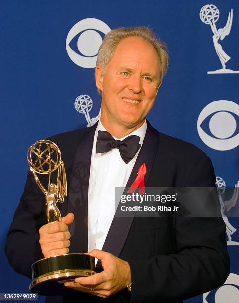 Emmy Winner John Lithgow backstage at the Emmy Awards Show, September 14,1997 in Pasadena, California.