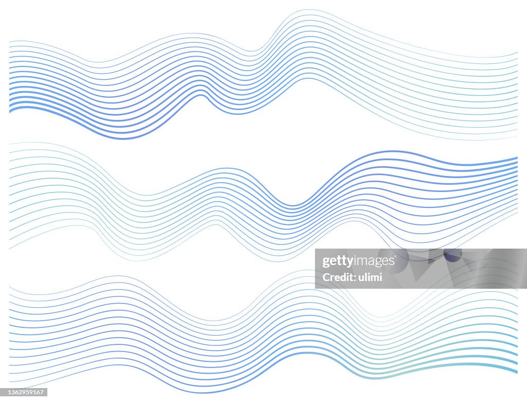 Abstract curved lines