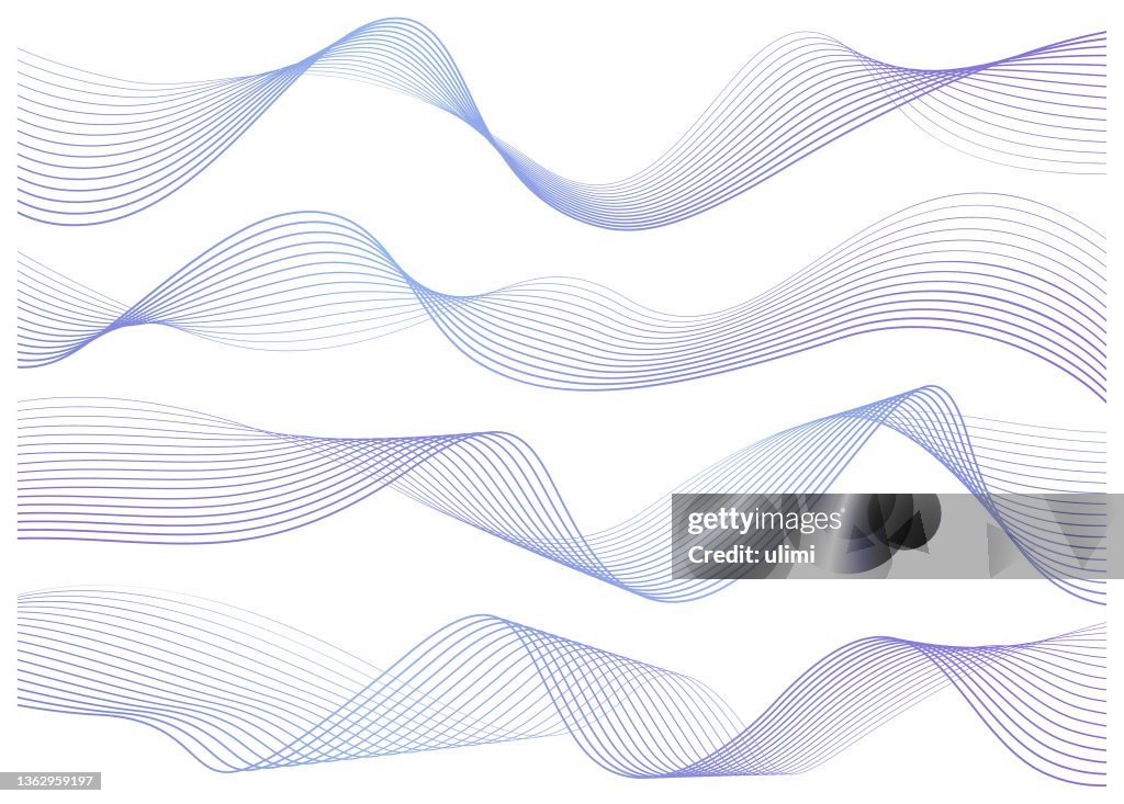 Abstract graphic waves