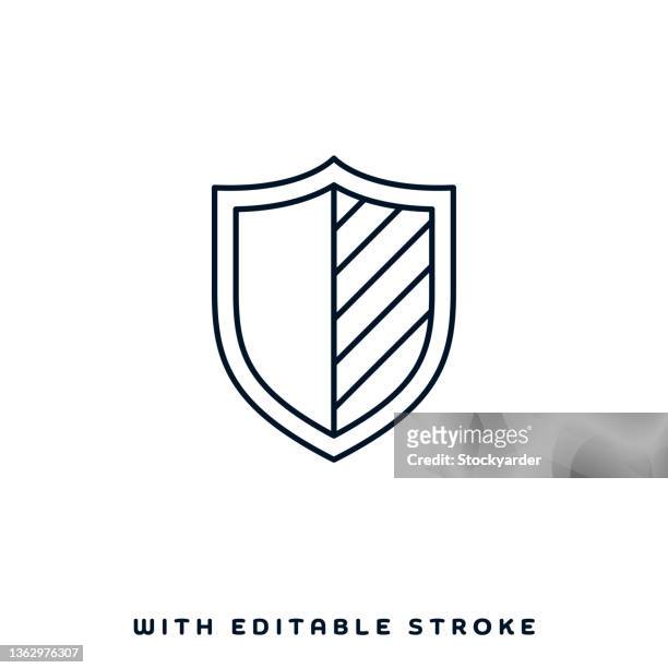 security agreement vector icon design - shielding stock illustrations