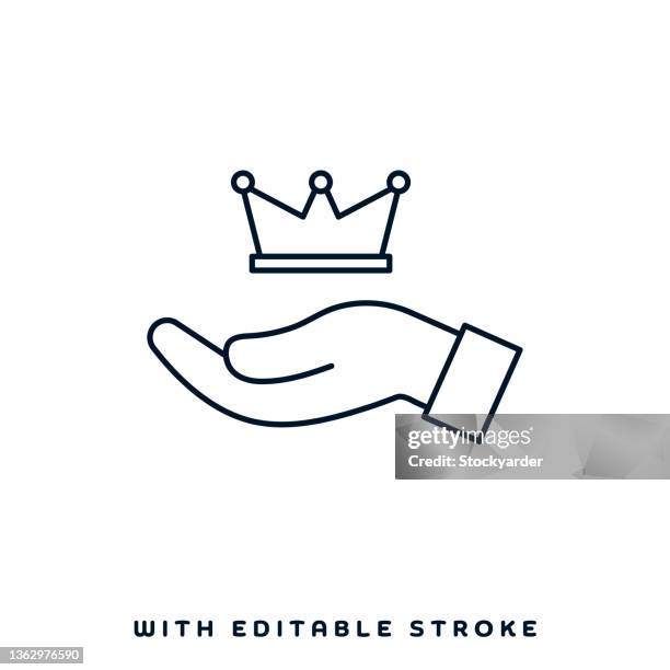 loyalty oath vector icon design - pledge stock illustrations