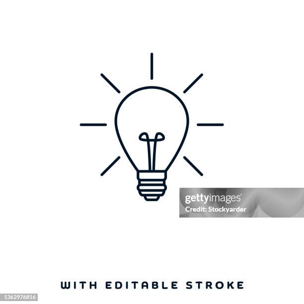 idea marketing vector icon design - lightbulb stock illustrations