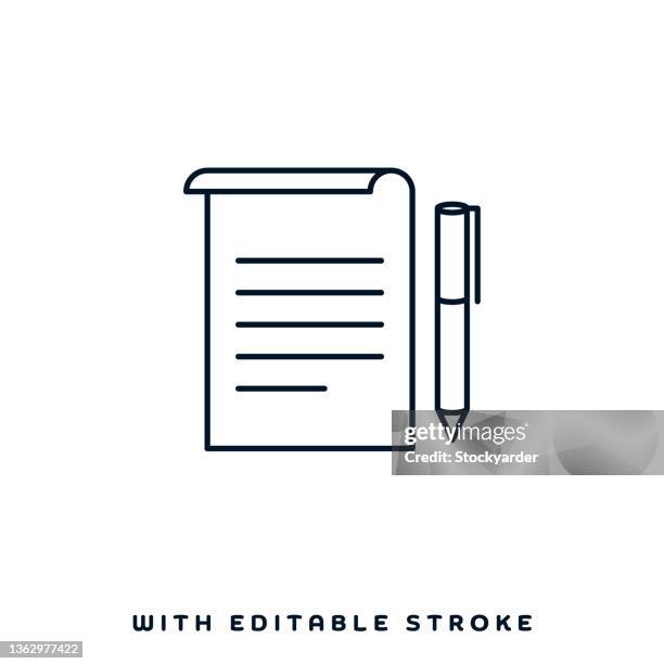 contract administration vector icon design - students grades stock illustrations