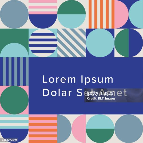 Square Graphic Design Layout Template Abstract Geometric Grid Pattern ...