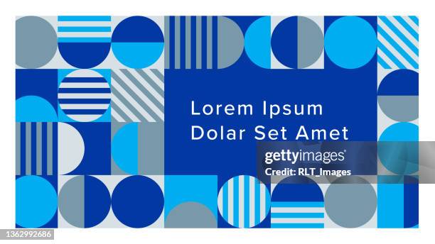 modern presentation title slide design layout with abstract geometric graphics - striped font stock illustrations