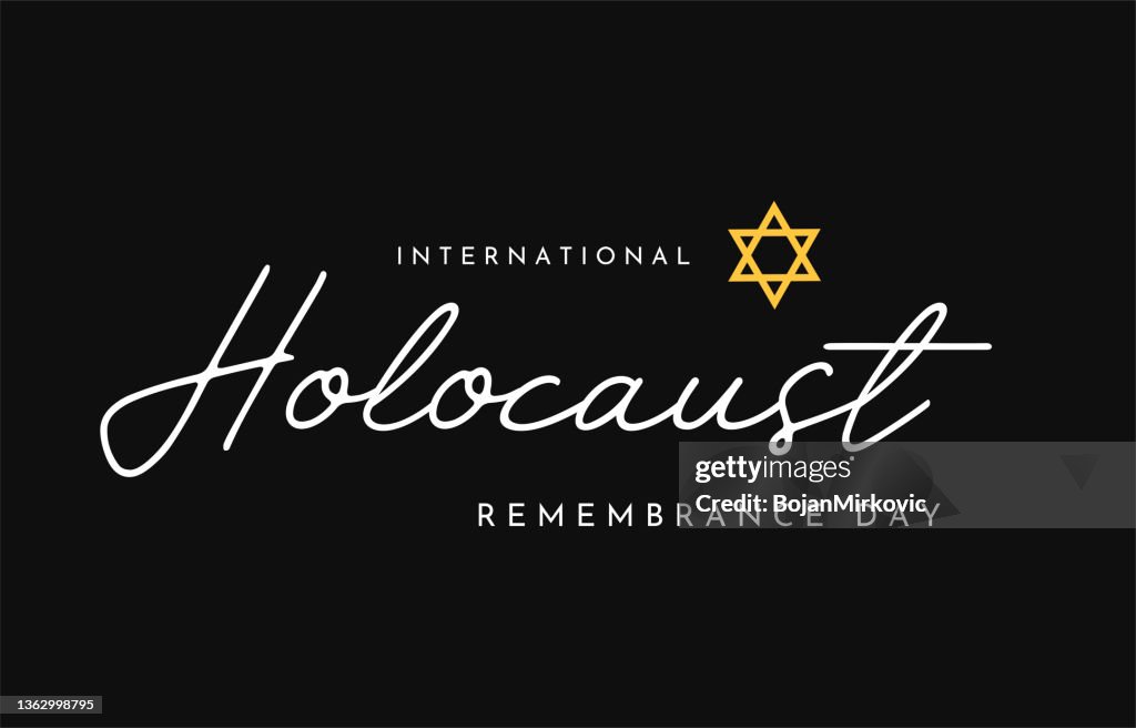 Holocaust Remembrance Day background. Vector
