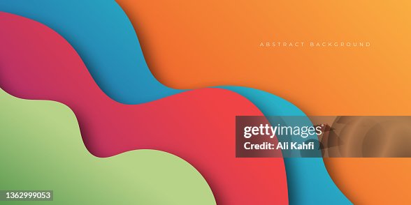 Papercut Abstract wave pattern Background Papercut Abstract wave pattern Background