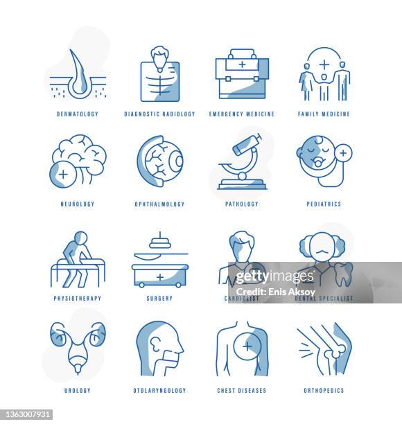 ilustraciones, imágenes clip art, dibujos animados e iconos de stock de iconos de especialidades médicas - nutricionista