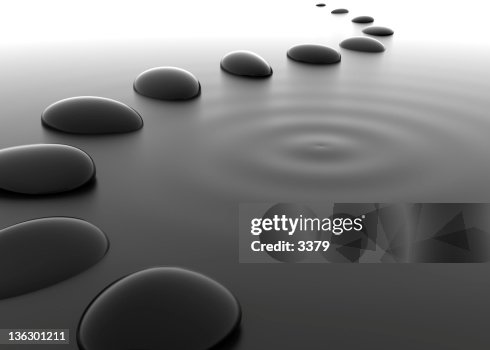 Pebbles Float Pebbles In Water High-Res Stock Photo - Getty Images