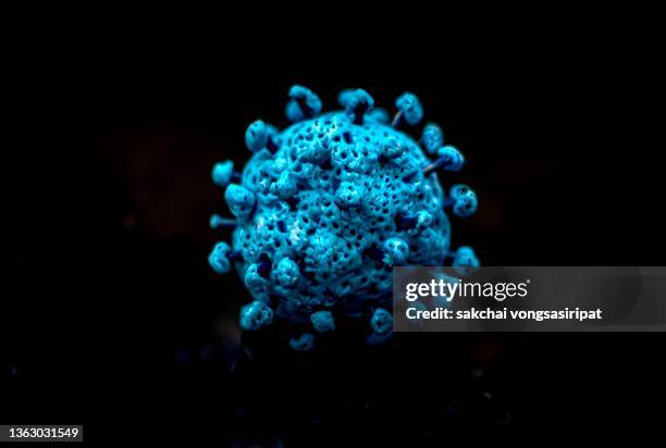 covid-19 omicron, corona virus, covid-19, microbiology and virology concept - ウイルス ストックフォトと画像