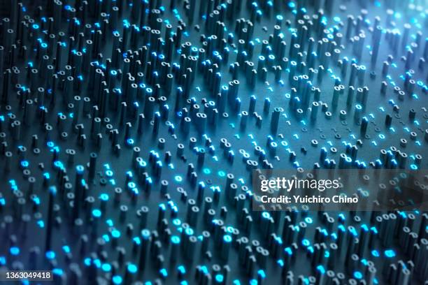 abstract binary data - matrix organisation stock pictures, royalty-free photos & images