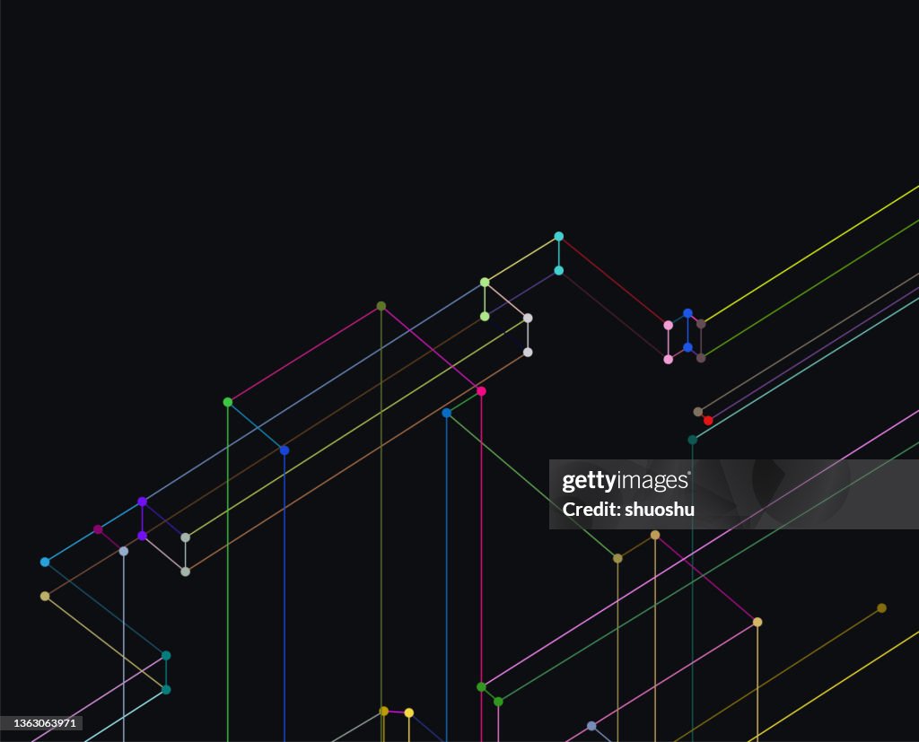 Color Pattern Background Technology Vector Color Structure Line Technology Pattern Background High-Res ...