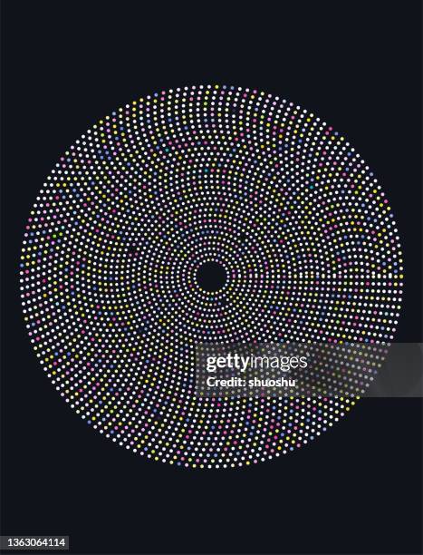 Vector Color Gradient Circle Pattern For Design High-Res Vector Graphic ...