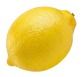 Delicious lemon on white