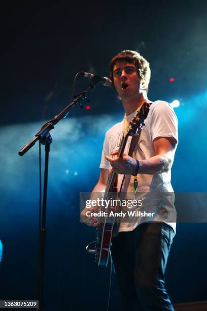 Manchester indie band The Courteeners performing in Hyde Park in 2008