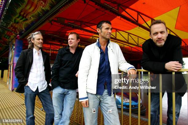 Scottish pop band Wet Wet Wet photographed at Newmarket Race Course in 2007