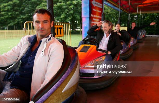 Scottish pop band Wet Wet Wet photographed at Newmarket Race Course in 2007