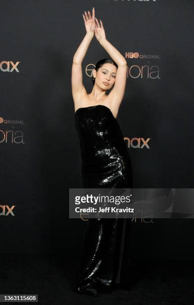 Alexa Demie attends HBO's "Euphoria" Season 2 Photo Call at Goya Studios on January 05, 2022 in Los Angeles, California.