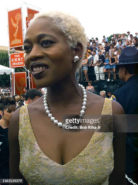 Alfre Woodard arrives at the Emmy Awards Show, March 23,1997 in Pasadena, California.