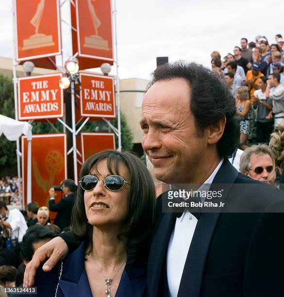 Billy Crystal and wife Janice at the Emmy Awards Show, March 23,1997 in Pasadena, California.