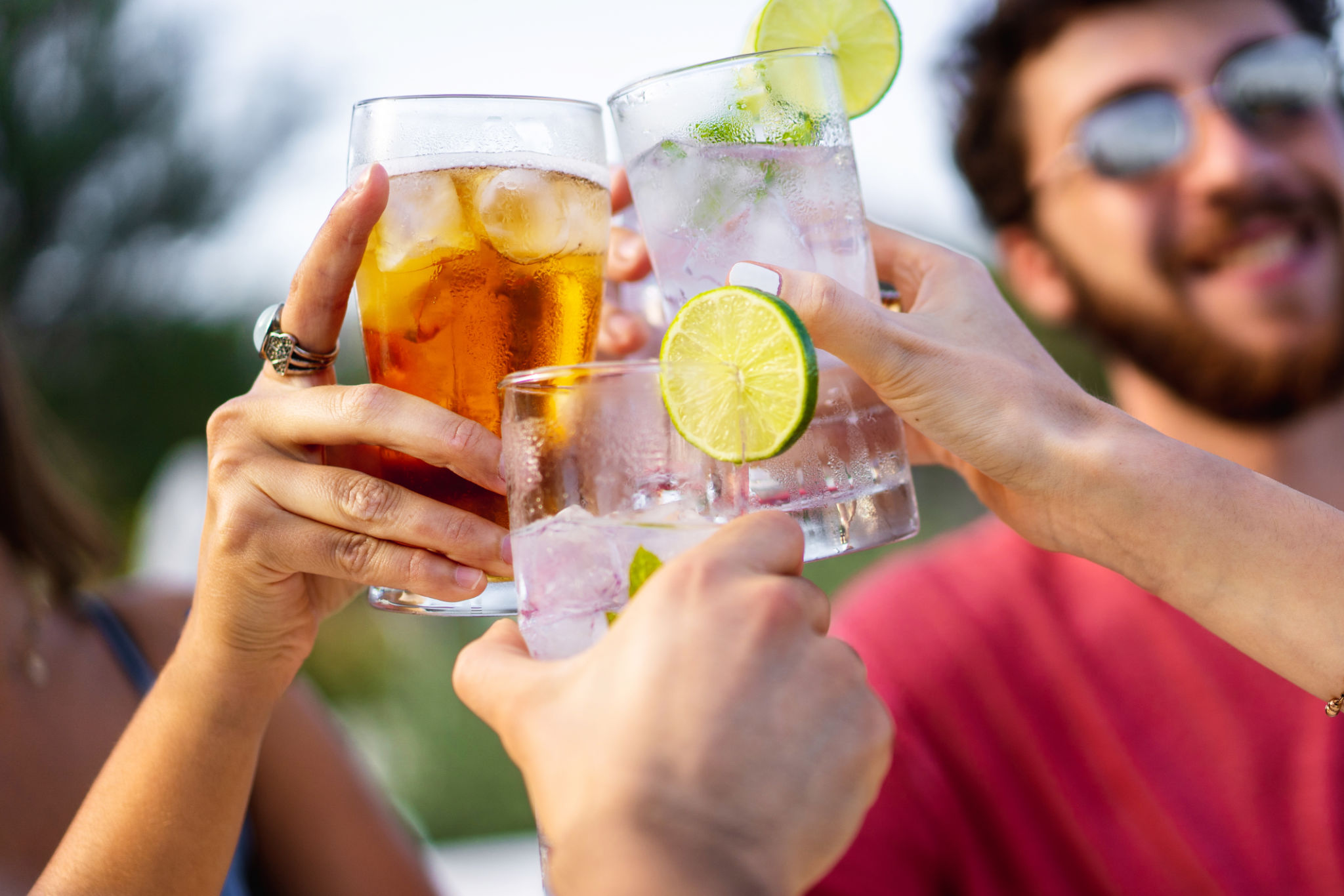 people enjoying drinks
