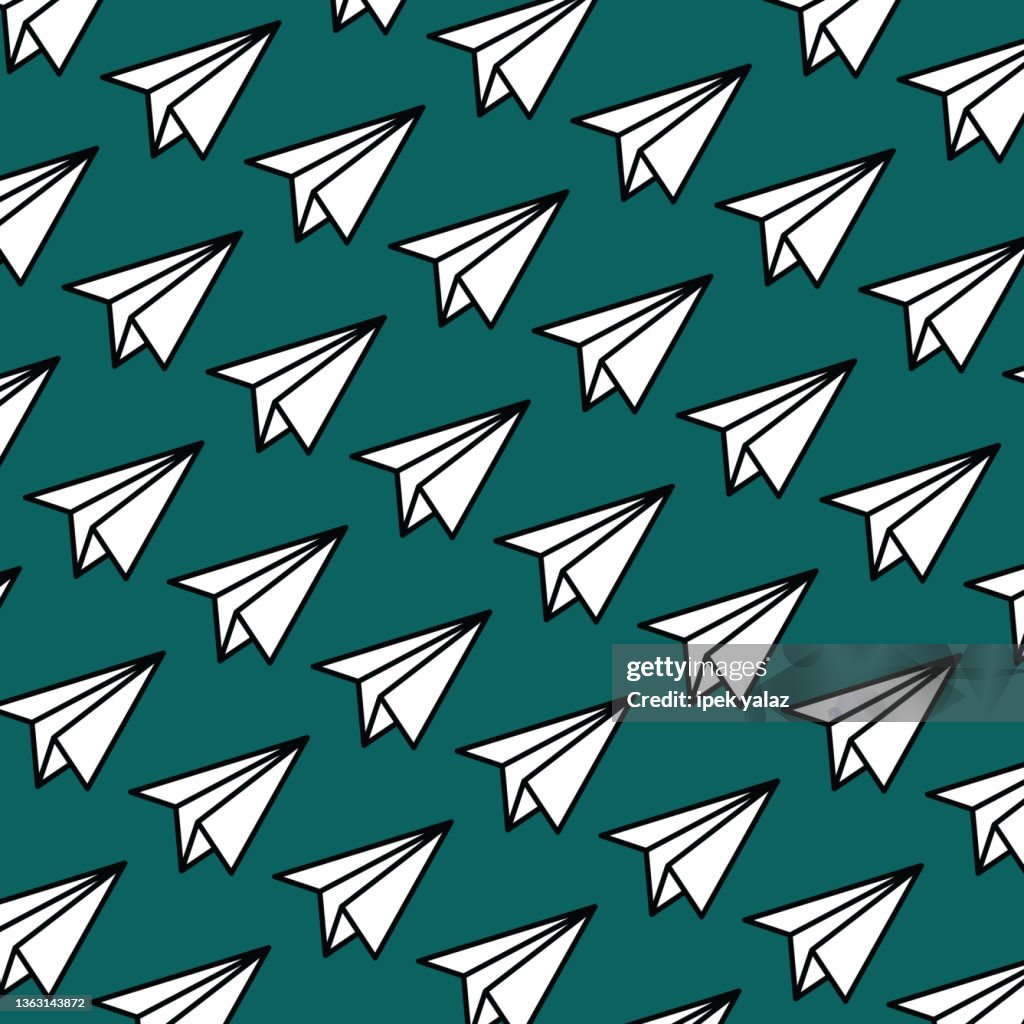 Paper airplane model. neatly arranged, versatile, neat design