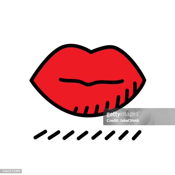 65 Lipstick Kiss Cartoon High Res Illustrations - Getty Images