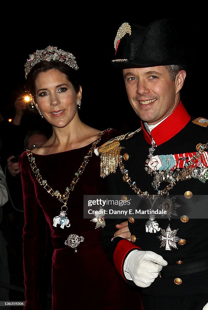 Queen Margrethe Of Denmark Hosts New Year's Day Banquet