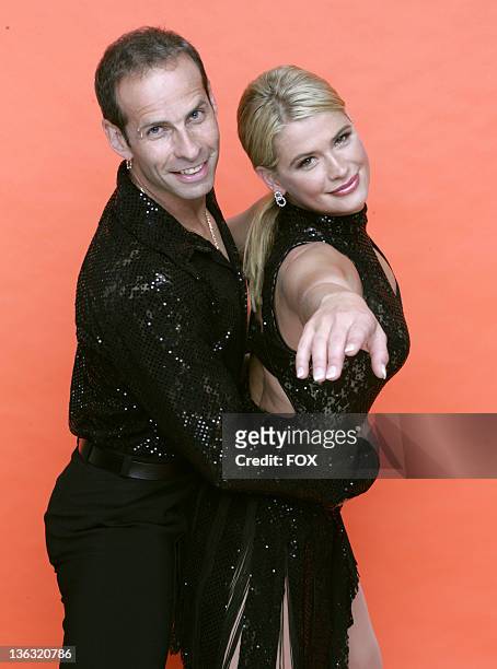 Kristy Swanson and Lloyd Eisler during "Skating With Celebrities" - Portrait Gallery in Hollywood, California, United States.