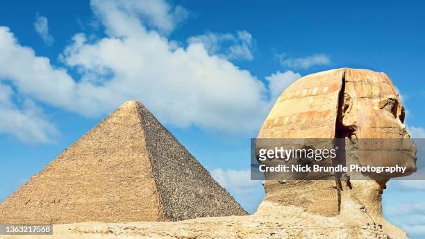 the sphinx, giza, egypt. - esfinge personagem fictícia imagens e fotografias de stock