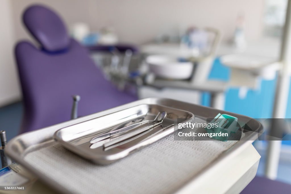 Equipment in modern dentist clinic