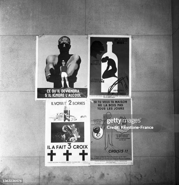 Affiche pour une campagne contre l'alcoolisme, le 09 septembre 1952.