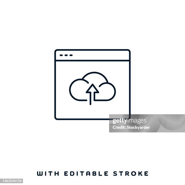 cloud engineer vector icon design - server technician stock illustrations