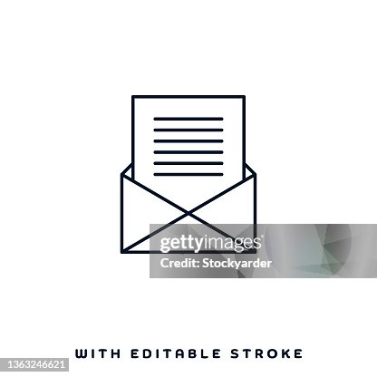 Email Correspondence Vector Icon Design Email Correspondence Vector Icon Design