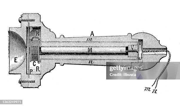 antike illustration: telefonglocke - antique phone stock-grafiken, -clipart, -cartoons und -symbole