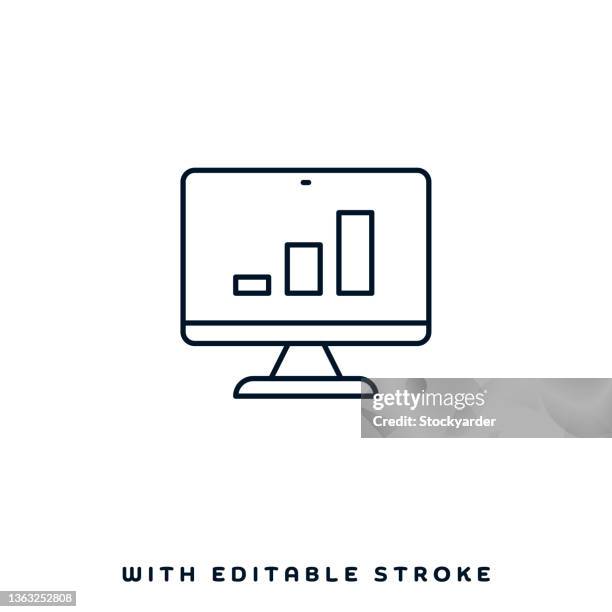 real-time monitoring vector icon design - real time stock illustrations