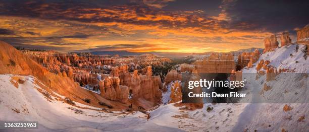 bryce canyon panorama - utah nature stock pictures, royalty-free photos & images