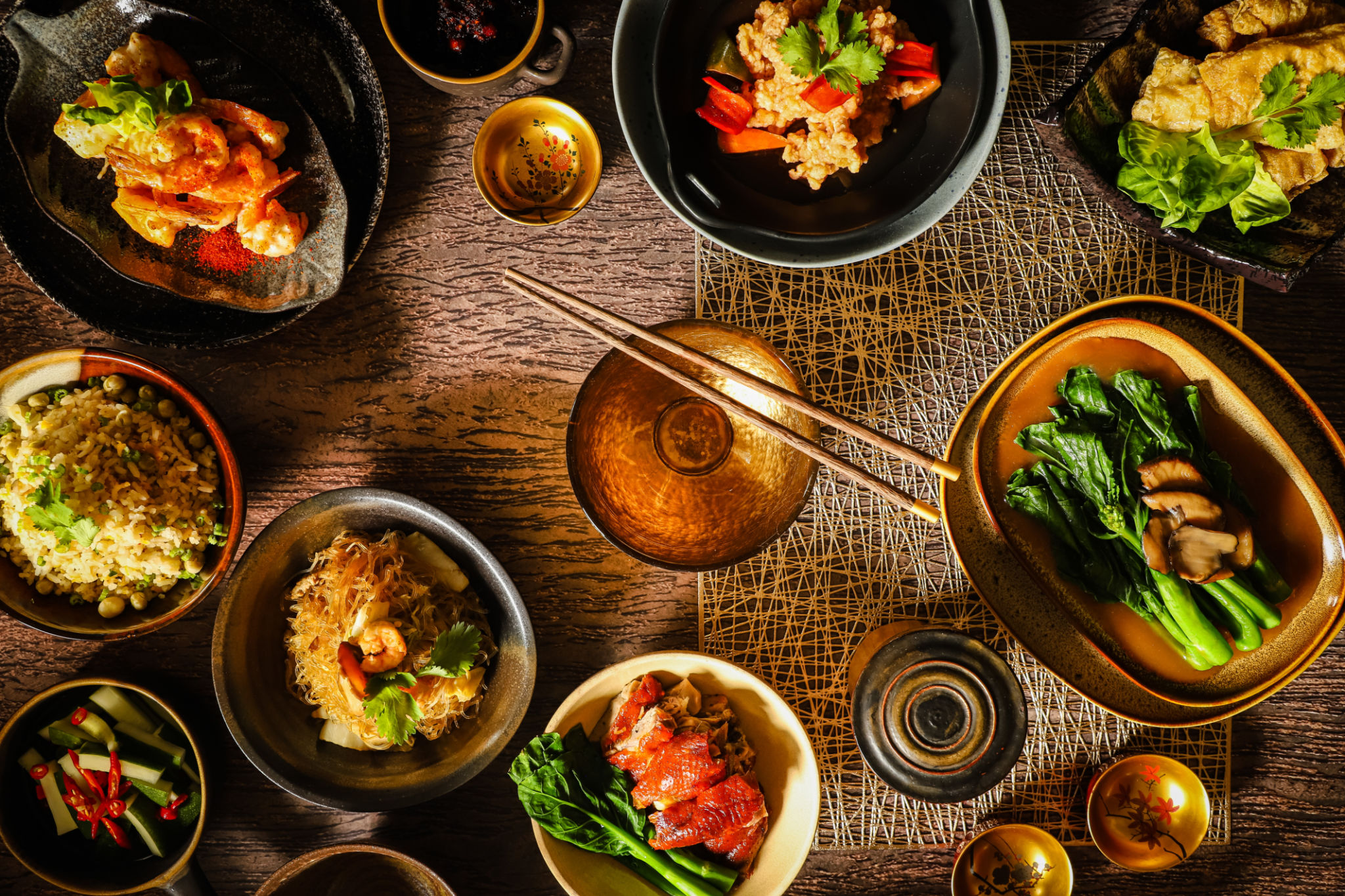 Chinese Food Dinner in Fancy Style Chinese Food Dinner in Fancy Style