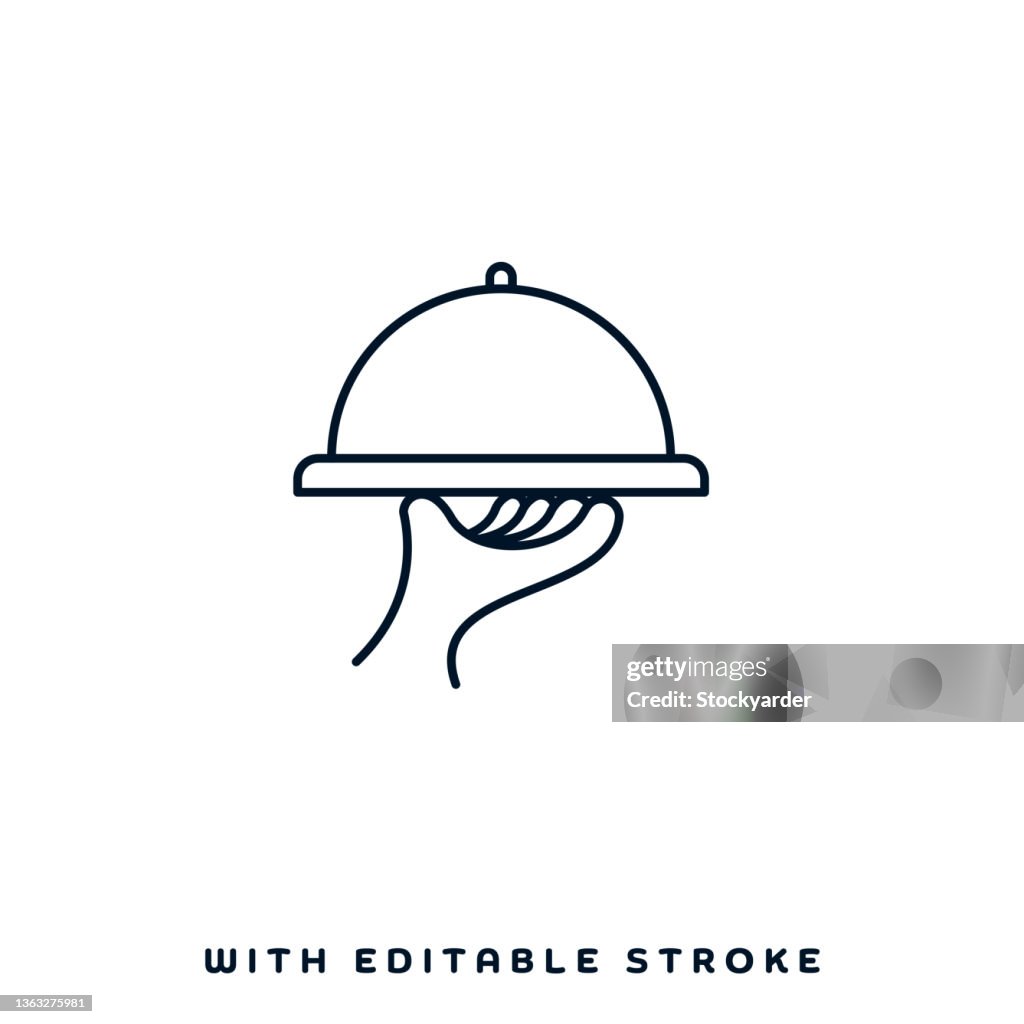 Serving Plate Vector Icon Design
