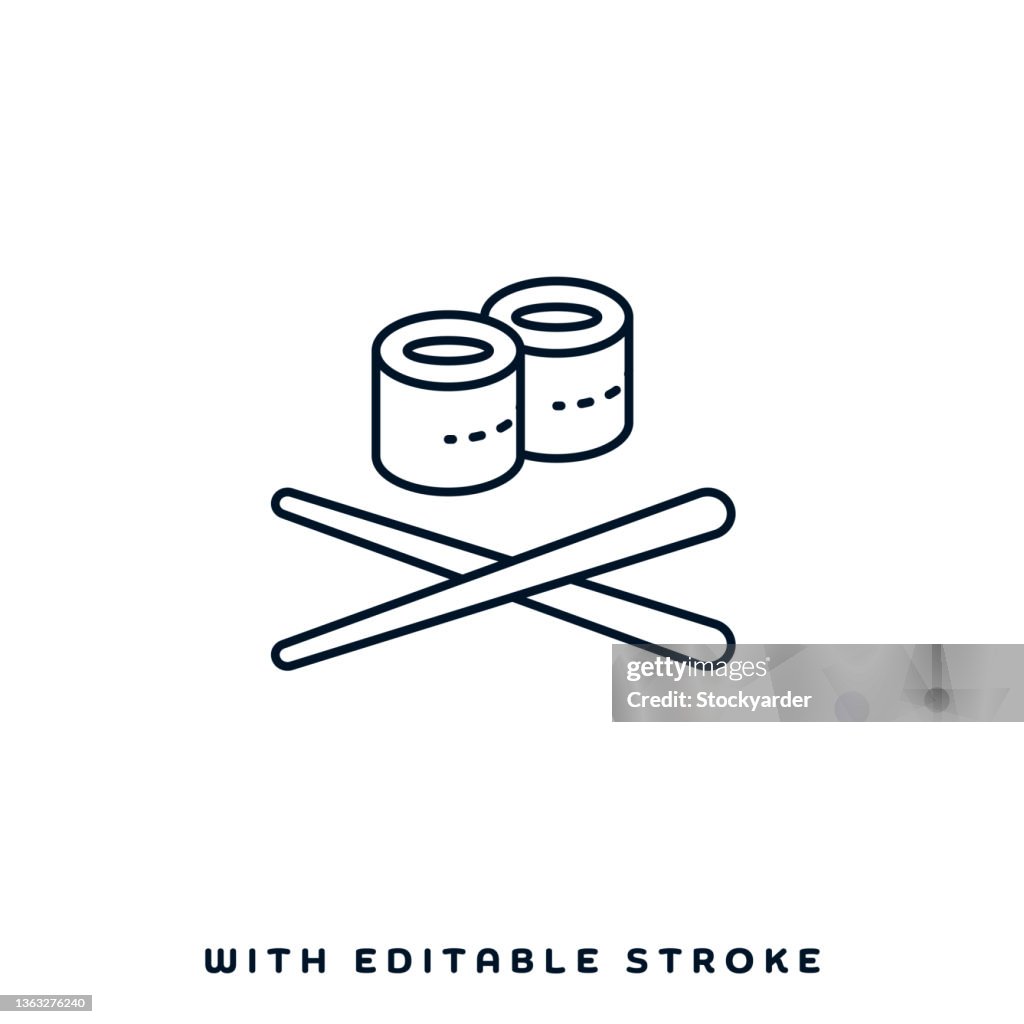Japanese Cuisine Vector Icon Design