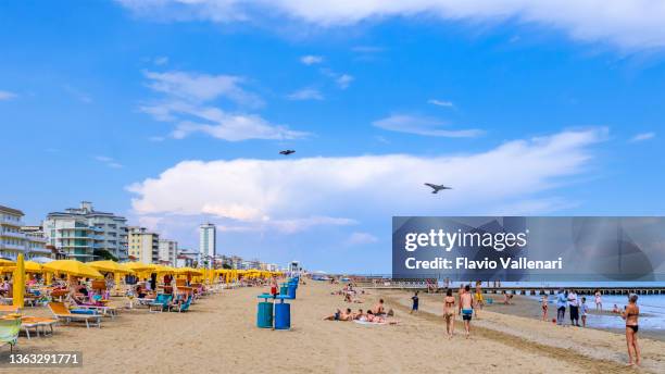 jesolo lido beach (veneto, italy) - jesolo stock pictures, royalty-free photos & images